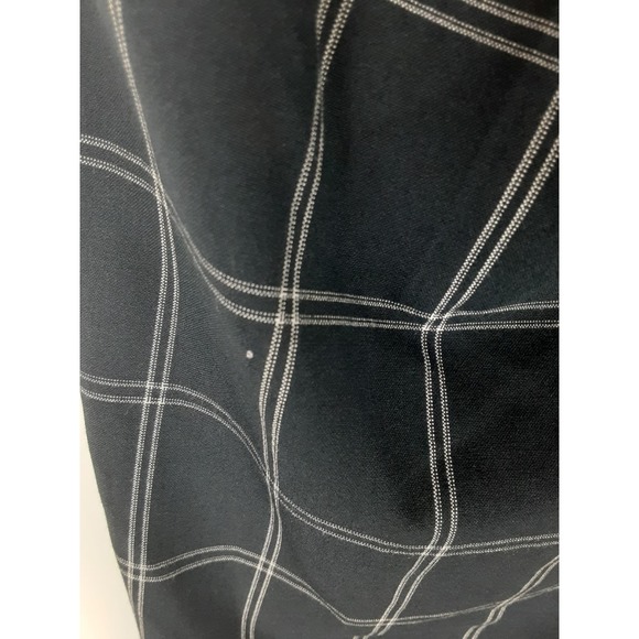 Banana Republic Womens Navy Blue Grid Plaid Ryan Dress Pants Slacks Unlined 6 - Picture 9 of 16